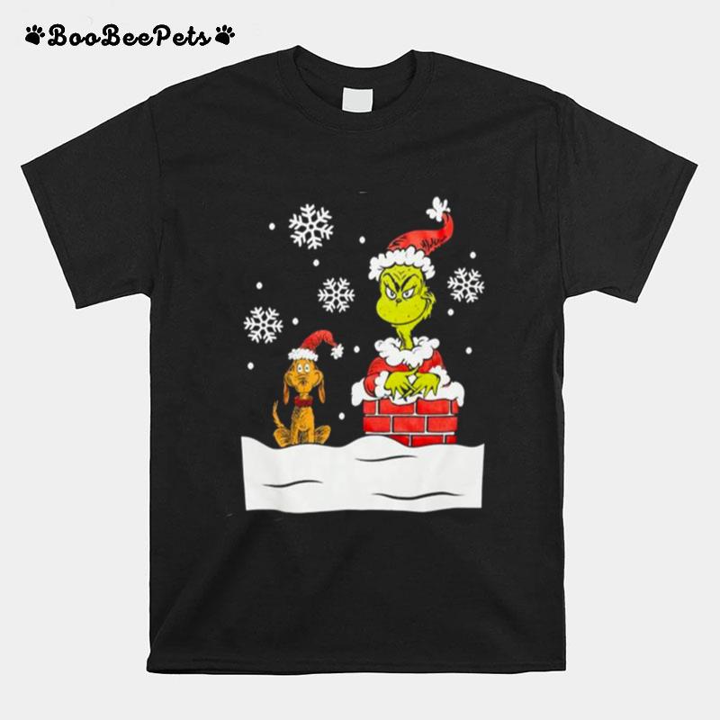 The Grinch And Max Chimneys Christmas 2022 T-Shirt
