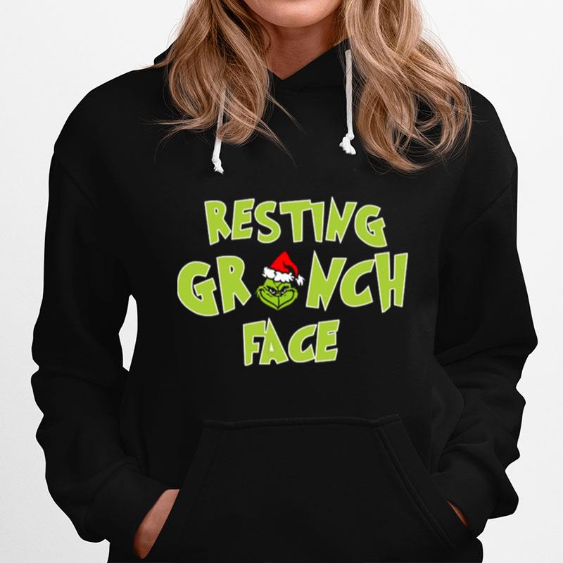 The Grinch Santa Resting Grinch Face Hoodie