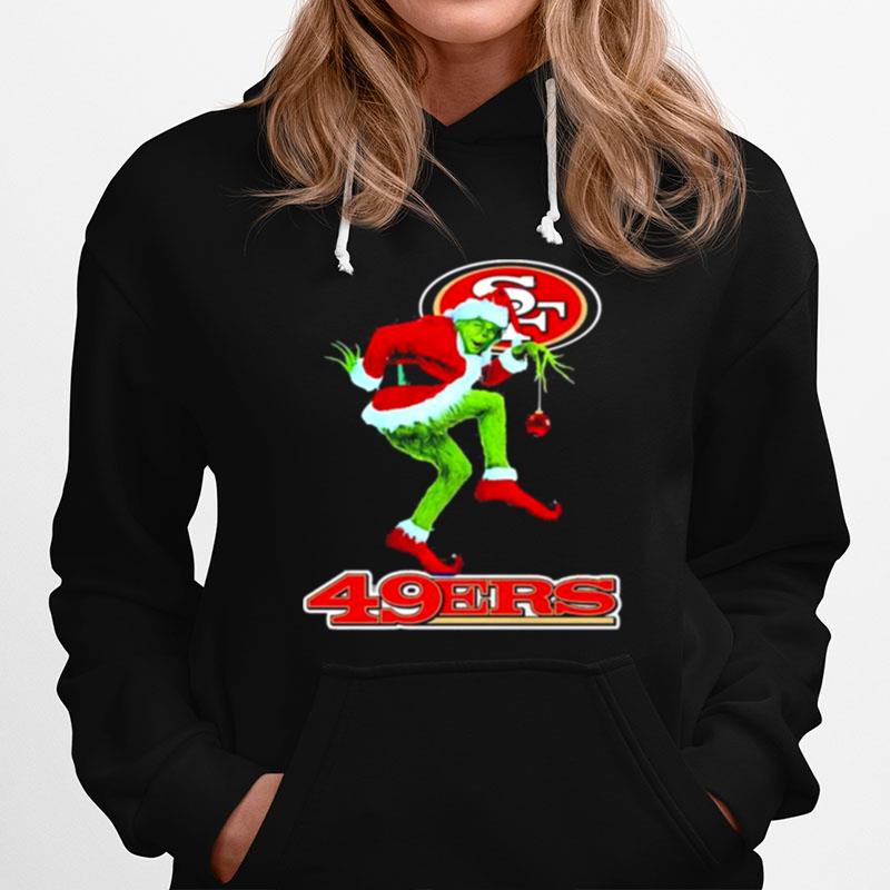 The Grinch Santa San Francisco 49Ers Christmas Hoodie