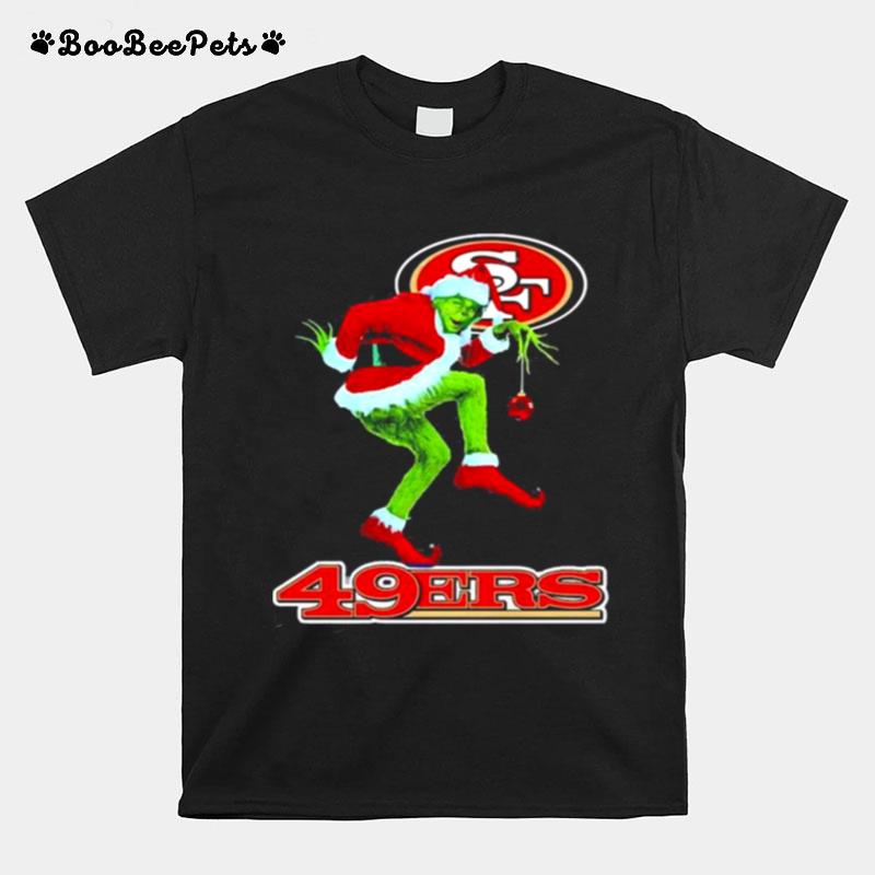 The Grinch Santa San Francisco 49Ers Christmas T-Shirt