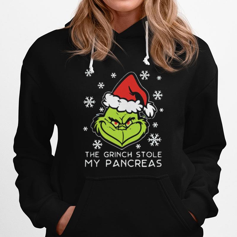 The Grinch Stole My Pancreas Christmas Hoodie