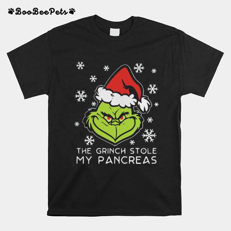 The Grinch Stole My Pancreas Christmas T-Shirt