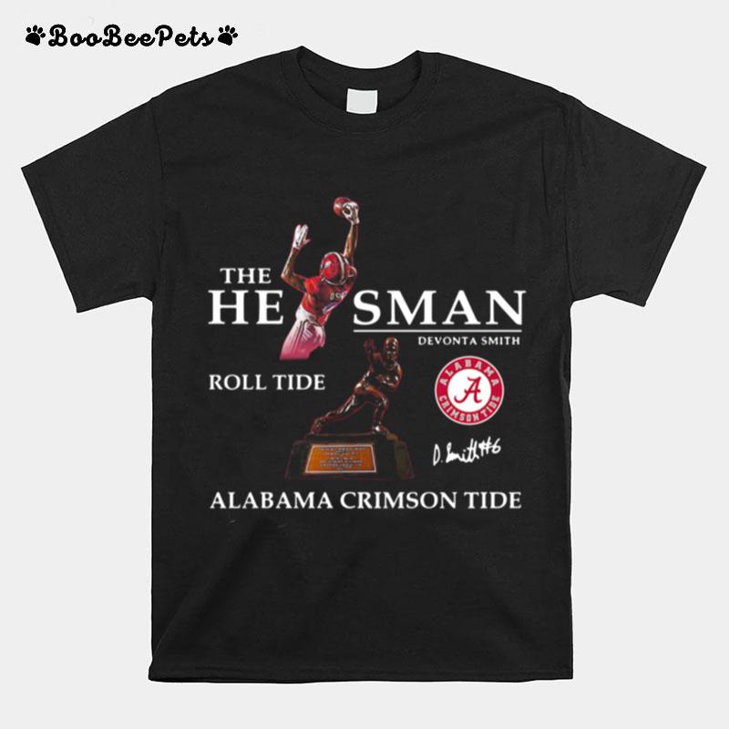 The He Man Devonta Smith Roll Tide Alabama Crimson Tide Signature T-Shirt