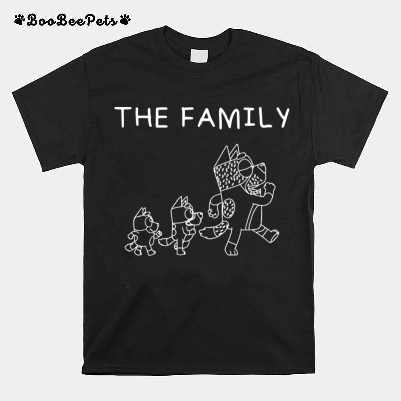 The Heeler Family Bluey Dad Mom For T-Shirt