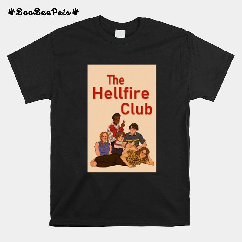 The Hellfire Club Vintage Art Stranger Things Cast T-Shirt