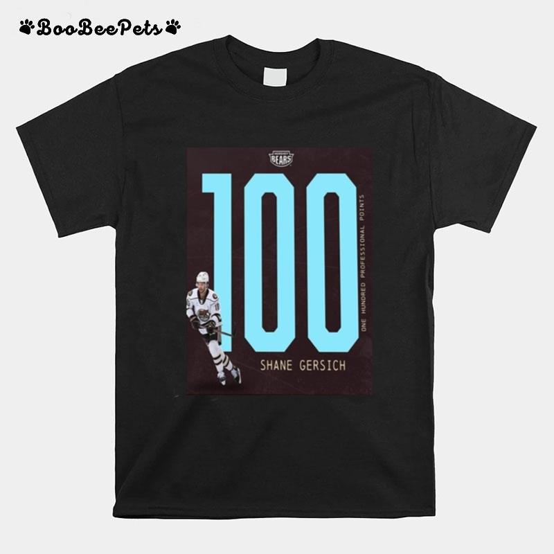 The Hershey Bears Shane Gersich 100 Professional Points T-Shirt