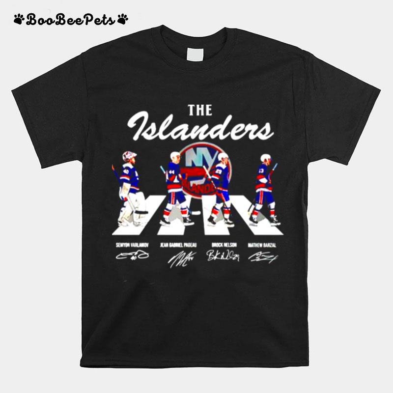 The Islanders Mashup The Beatles Abbey Road Signatures T-Shirt