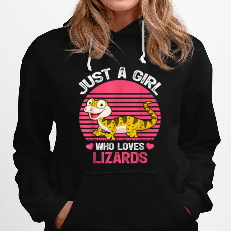 The Just A Girl Who Loves Lizards Tee Hoodie