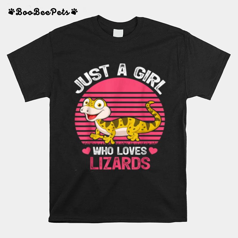 The Just A Girl Who Loves Lizards Tee T-Shirt