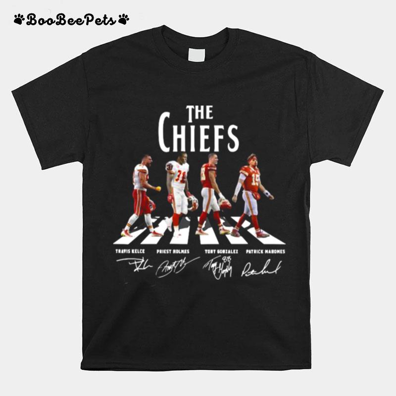 The Kansas City Chiefs Football Abbey Road Signatures T-Shirt