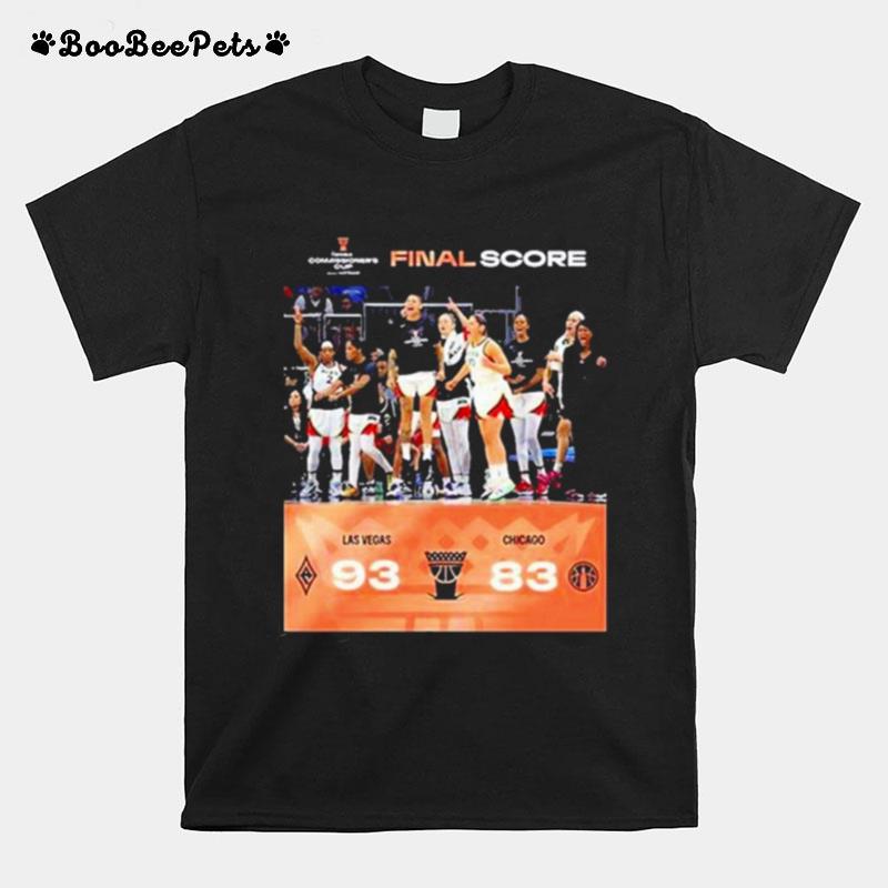 The Las Vegas Aces Are Your 2022 Commissioners Cup Champions Final Score T-Shirt