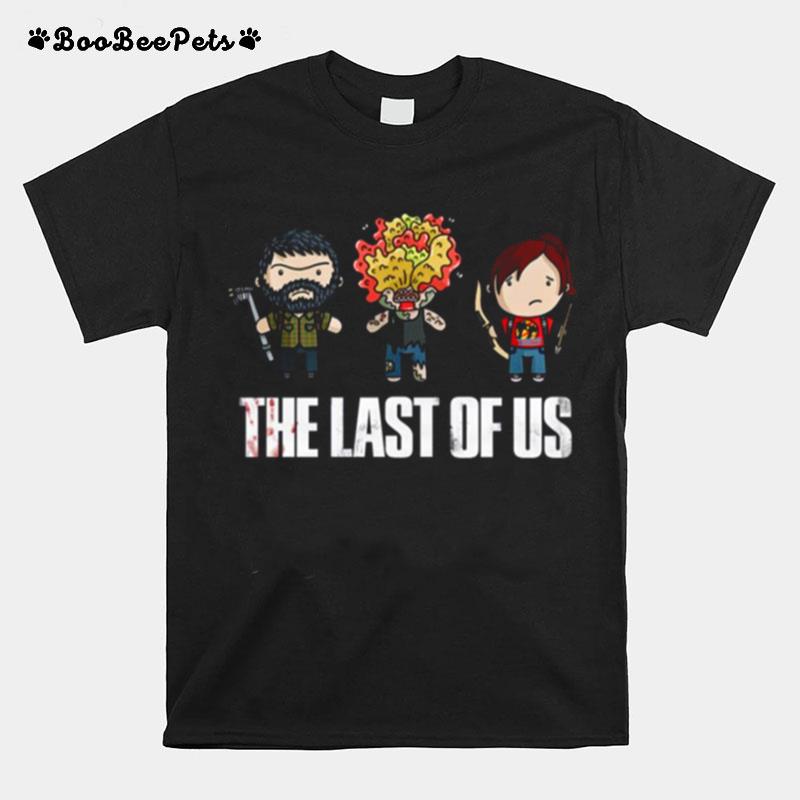 The Last Of Us Ellie And Joel And Clicker Chibi T-Shirt