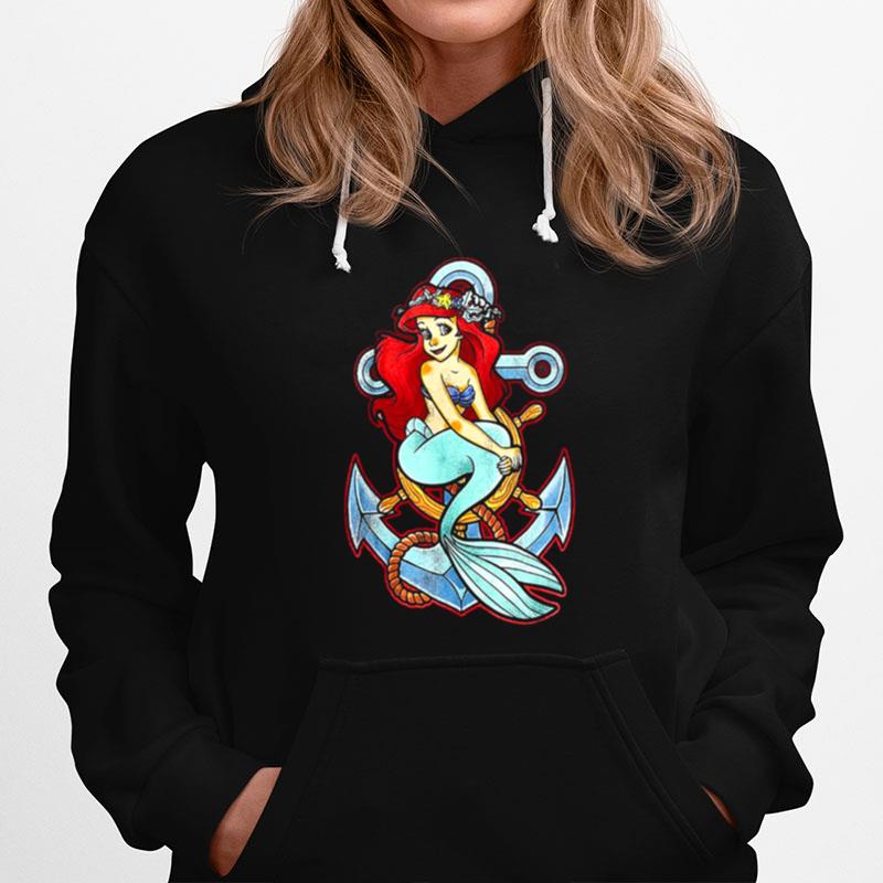 The Little Mermaid Ariel Anchor Graphic Hoodie
