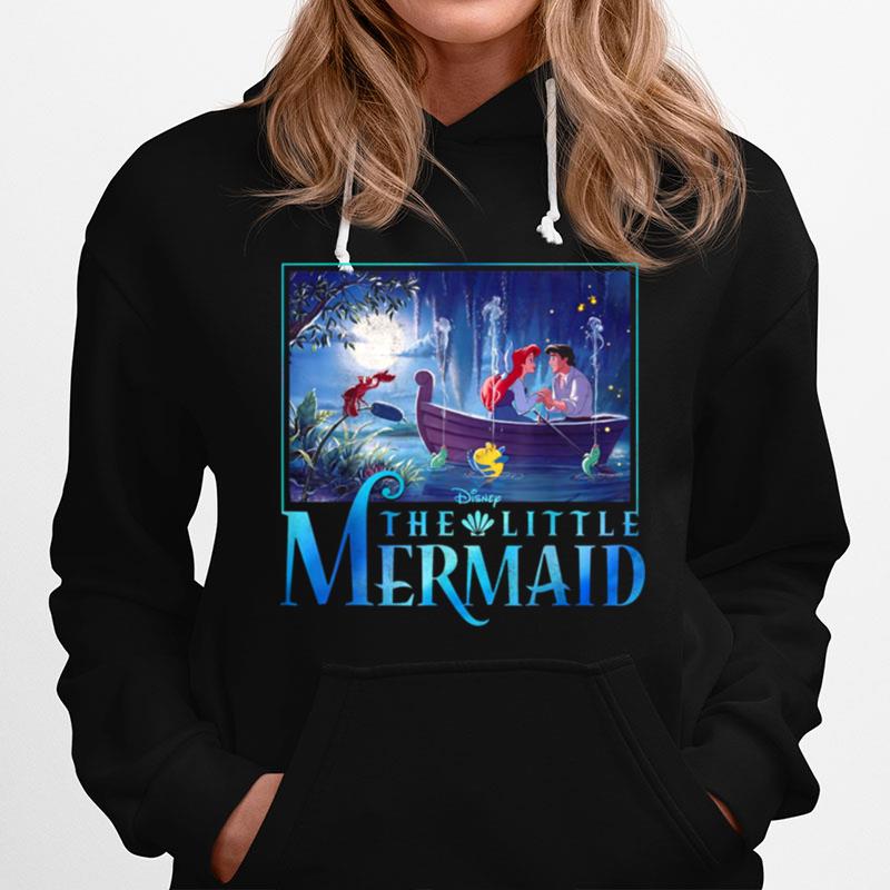 The Little Mermaid Ariel And Eric Grotto Portrait Hoodie