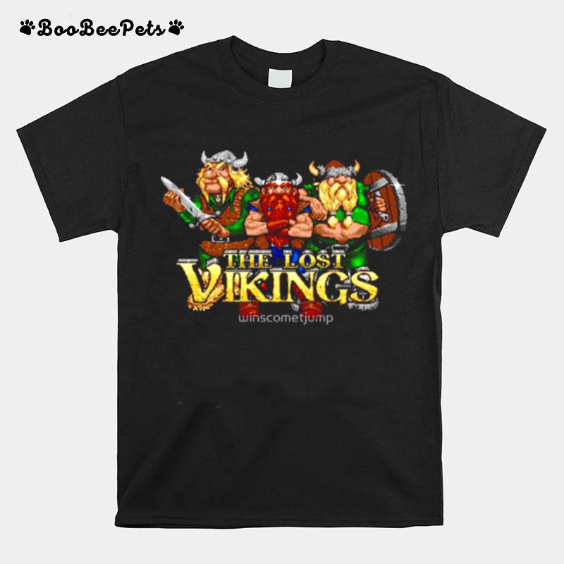 The Lost Vikings Genesis Title Screen T-Shirt