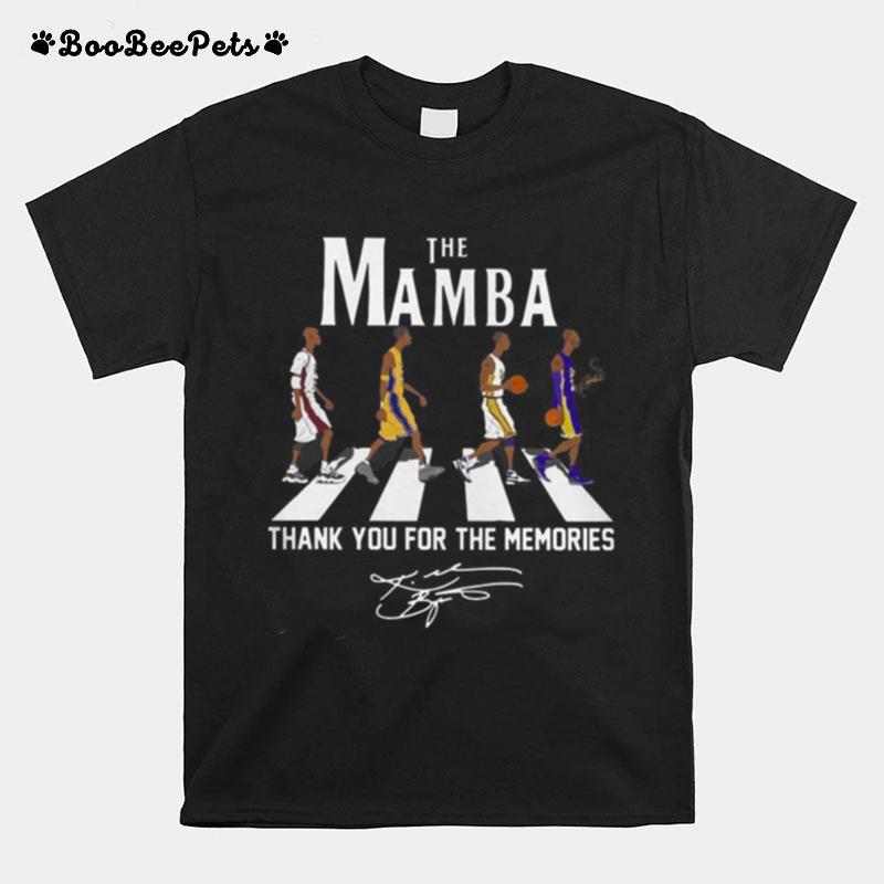 The Mamba Abbey Road Thank You For The Memories Signature T-Shirt