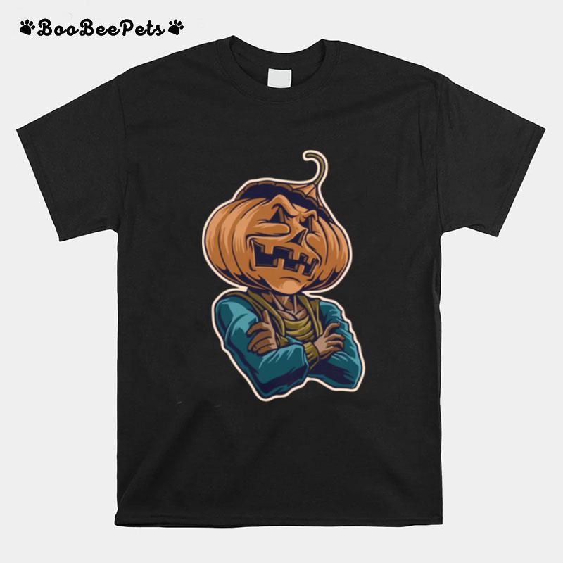 The Man Pumpkin Happy Halloween Day T-Shirt