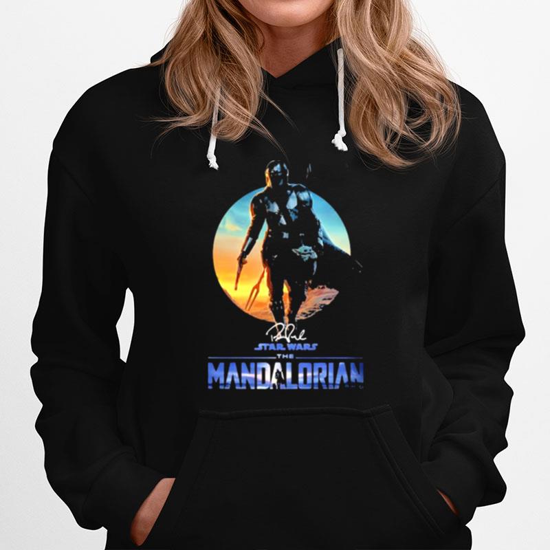 The Mandalorian Star War Sunset Signature Hoodie