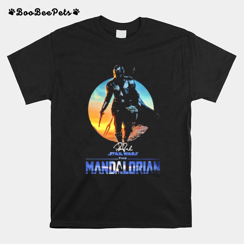 The Mandalorian Star War Sunset Signature T-Shirt