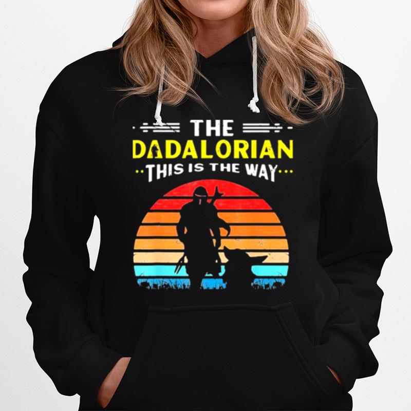 The Mandalorian This Is The Way Baby Yoda Star Wars Vintage Sunset Hoodie