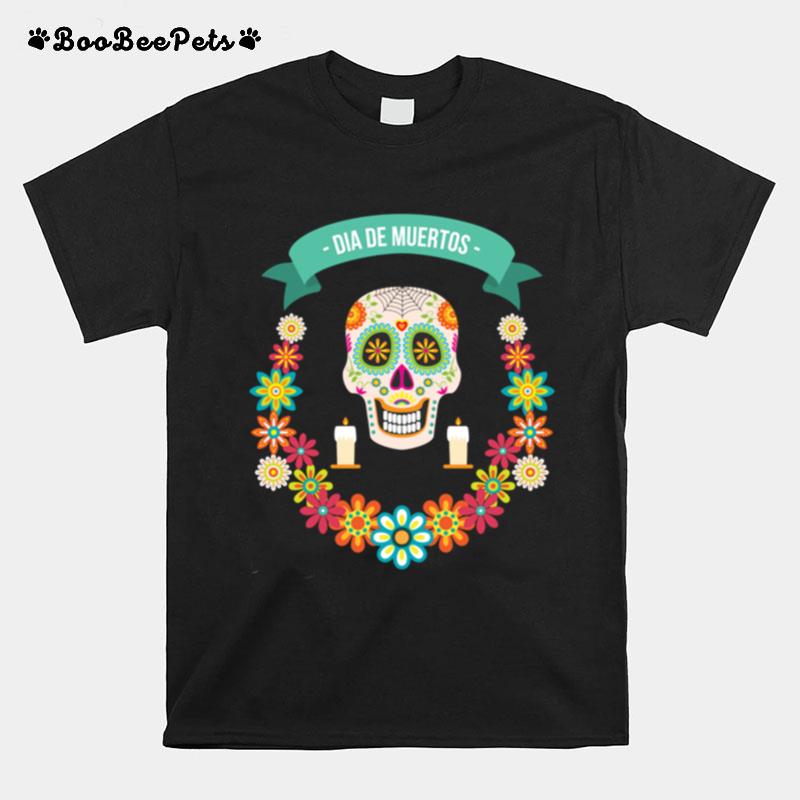 The Mexican Dia De Muertos Sugar Skull T-Shirt