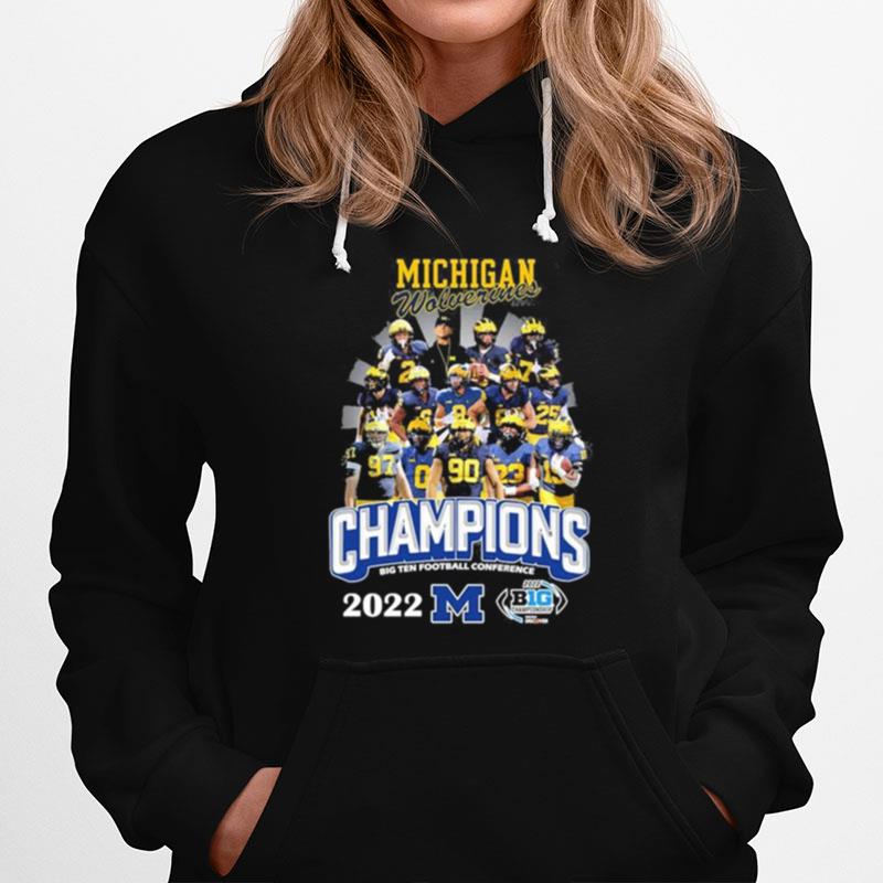 The Michigan Wolverines 2022 Big Ten Football Conference Champions Hoodie