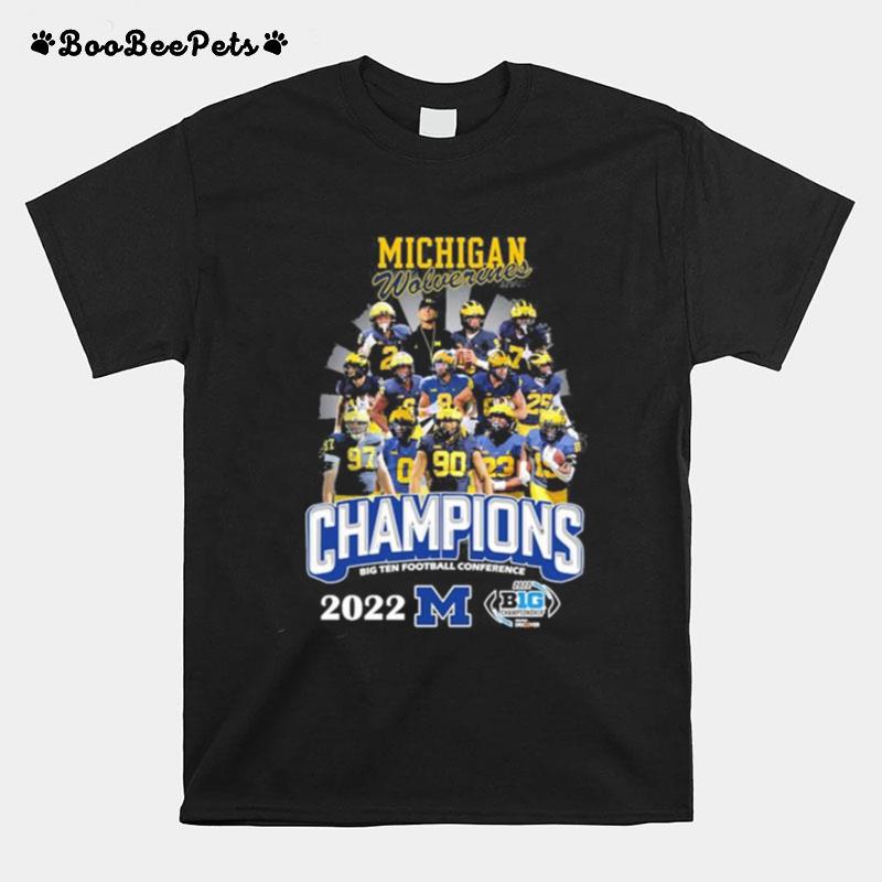 The Michigan Wolverines 2022 Big Ten Football Conference Champions T-Shirt