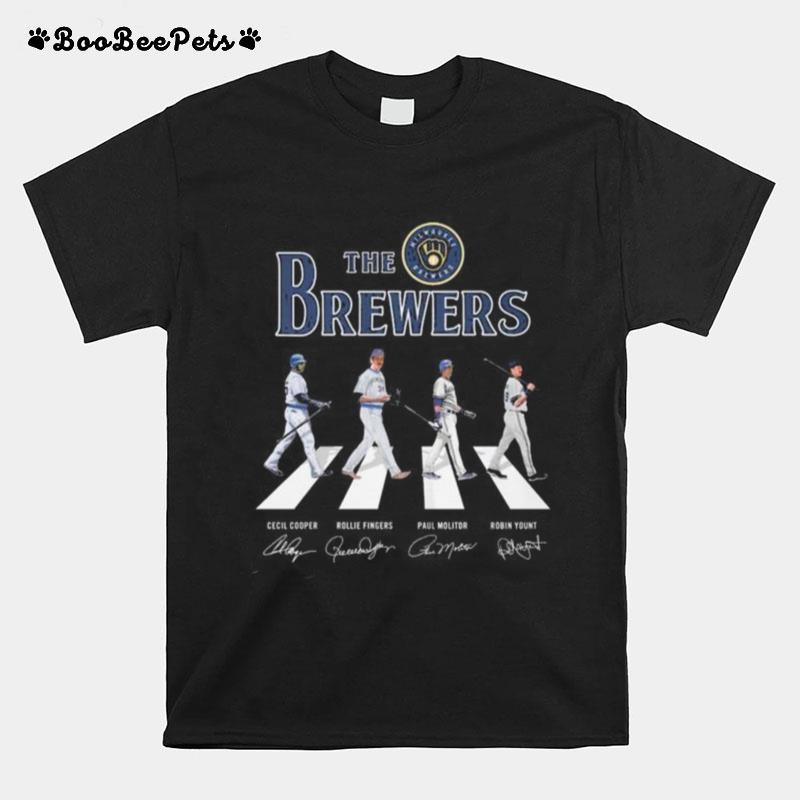 The Milwaukee Brewers Baseball 2023 Abbey Road Signatures T-Shirt