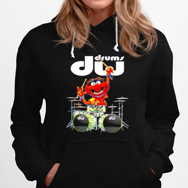 The Muppet Show Animal Playing Dw Drums Hoodie