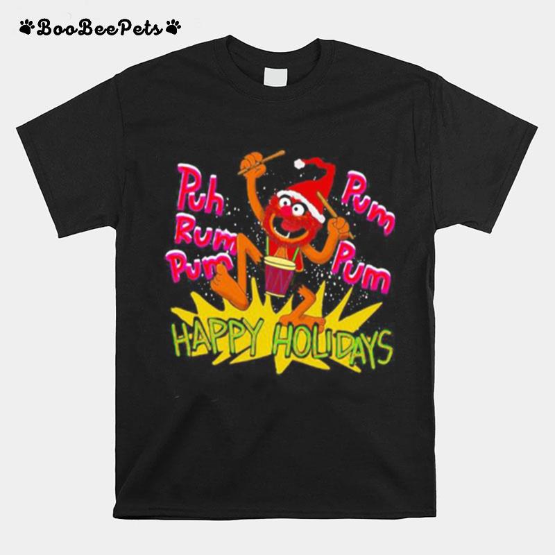 The Muppets Drummer Puh Rum Pum Happy Holiday T-Shirt