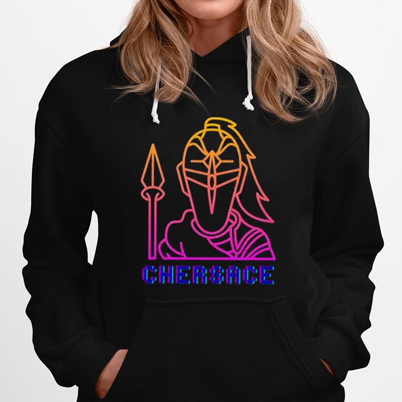 The Neon Knight Chersace Pride Graphic Art Hoodie