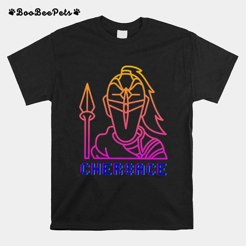 The Neon Knight Chersace Pride Graphic Art T-Shirt