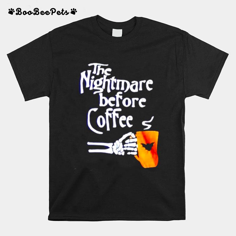 The Nightmare Before Coffee Halloween T-Shirt