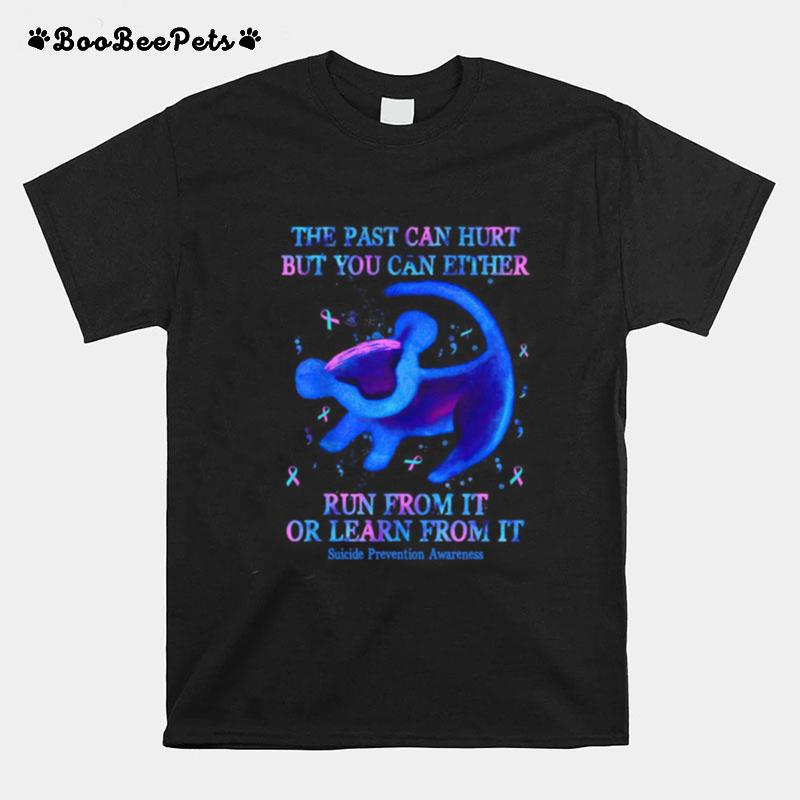 The Past Can Hurt But You Can Either Run From It Or Learn From It Suicide Prevention Awareness T-Shirt