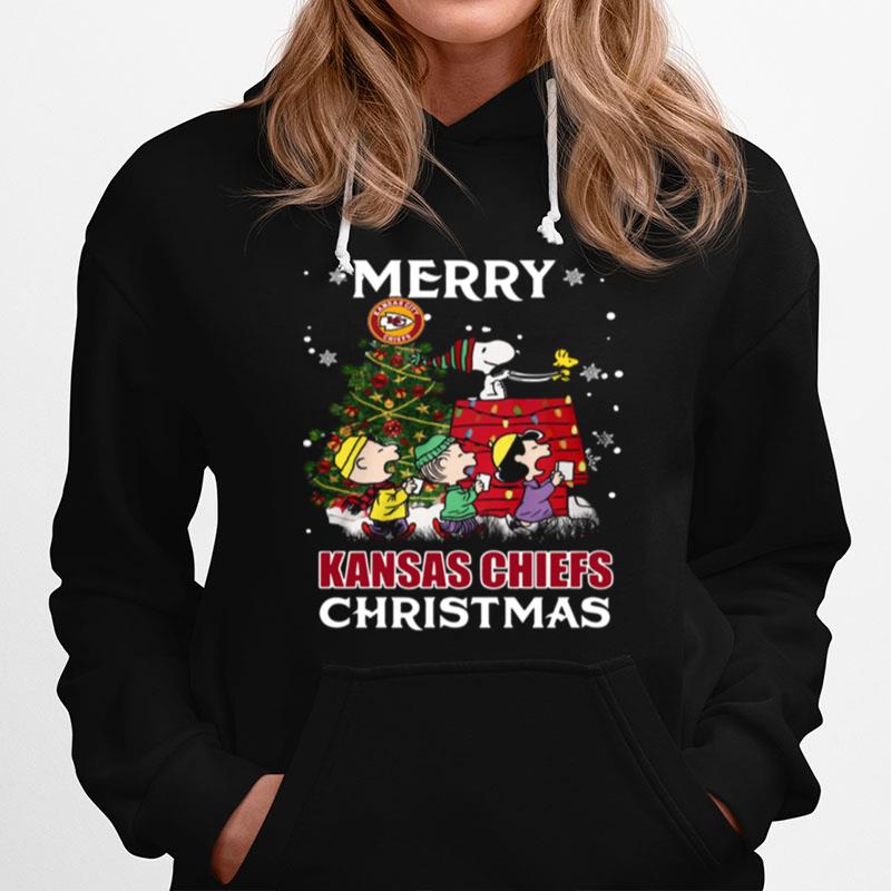 The Peanuts Merry Kansas City Chiefs Christmas Tree Hoodie