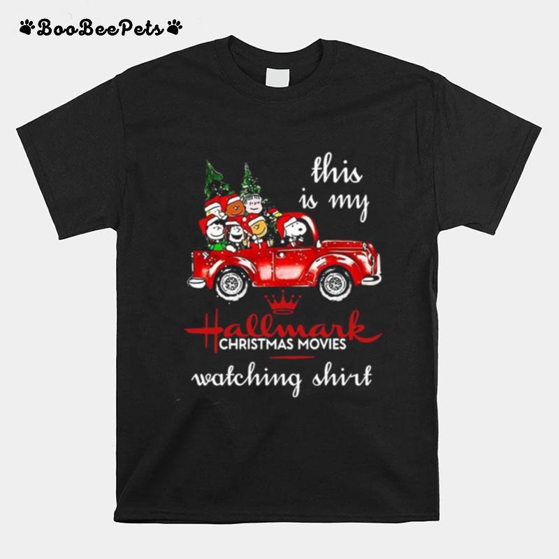 The Peanuts This Is My Hallmark Christmas Movies Watching T-Shirt