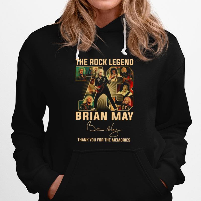 The Rock Legend 73 Brian May Thank You For The Memories Signature Hoodie