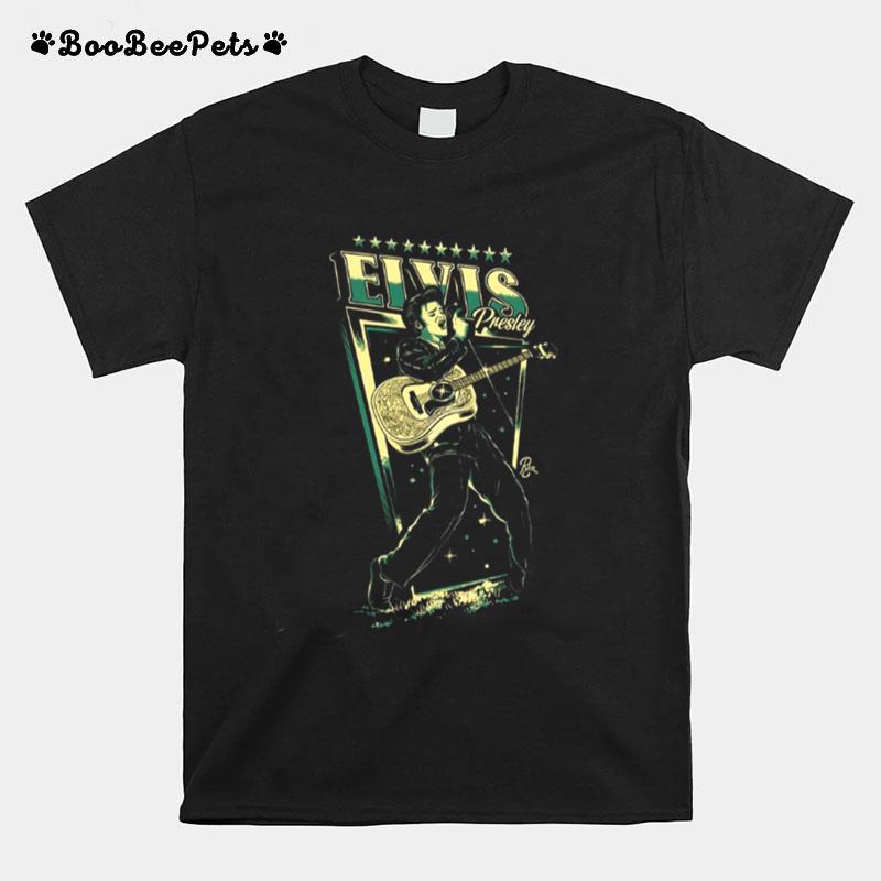 The Rock Star Elvis Presley Retro 90S Design Copy T-Shirt
