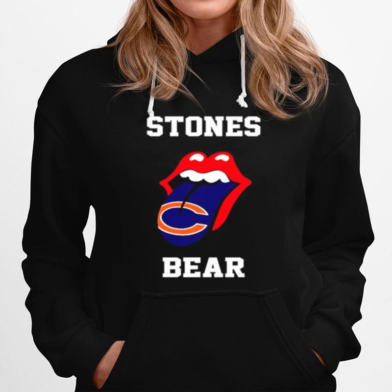 The Rolling Stones Chicago Bears Lips Hoodie