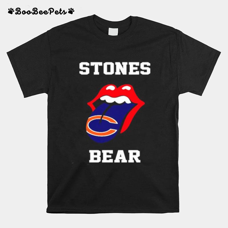 The Rolling Stones Chicago Bears Lips T-Shirt