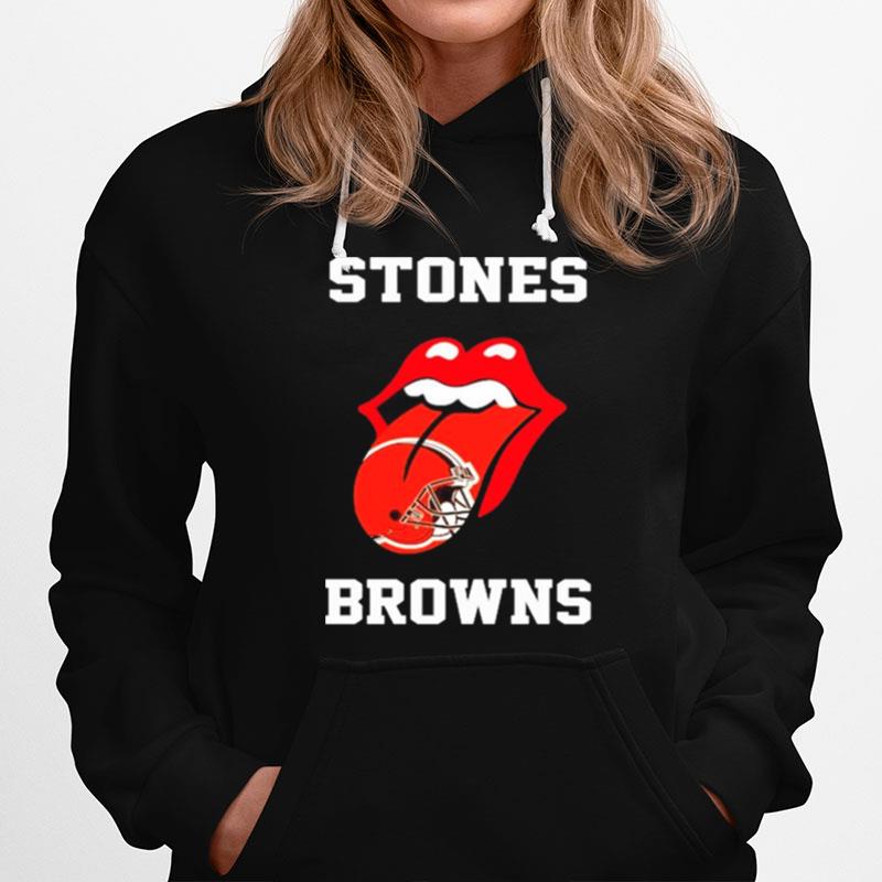 The Rolling Stones Cleveland Browns Lips Hoodie