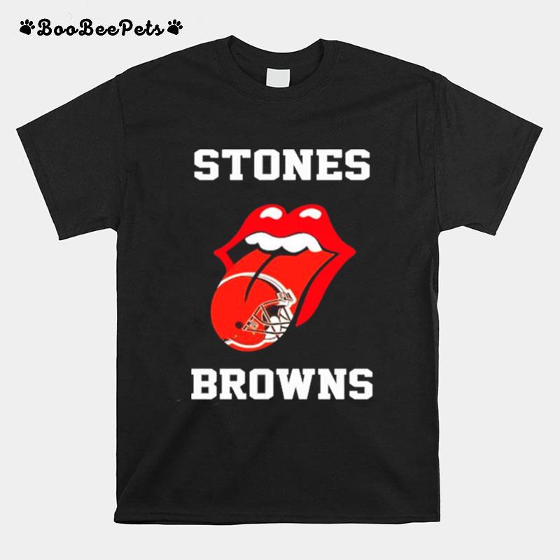 The Rolling Stones Cleveland Browns Lips T-Shirt