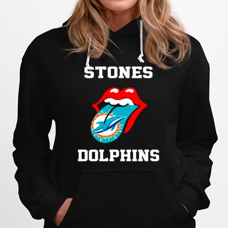 The Rolling Stones Miami Dolphins Lips Hoodie