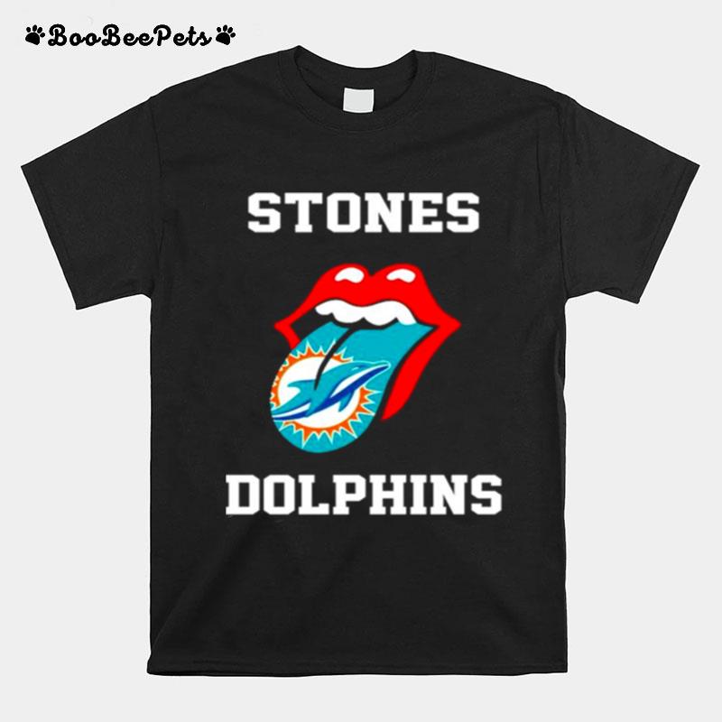 The Rolling Stones Miami Dolphins Lips T-Shirt