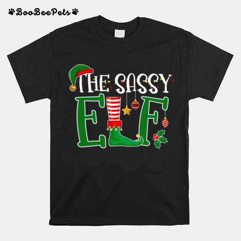 The Sassy Elf Family Matching Christmas Group T-Shirt