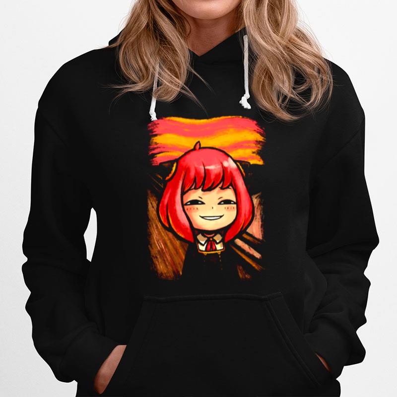 The Scream Mix Anya Meme Spy X Family Van Gogh Hoodie