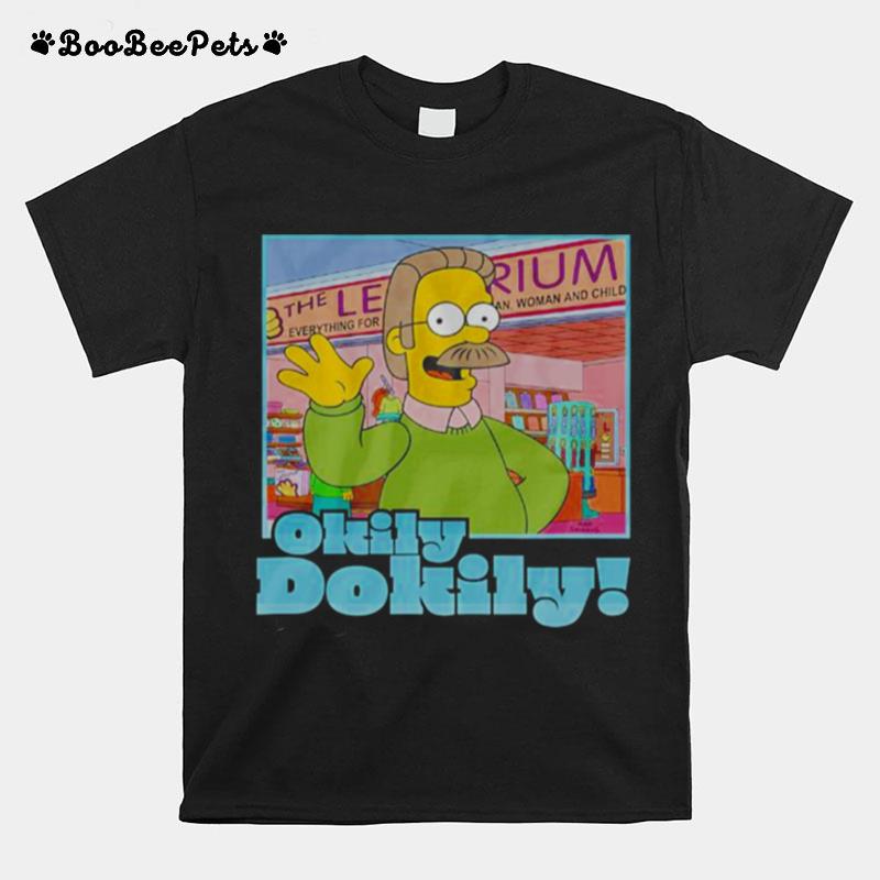 The Simpsons Ned Flanders Okily Dokily T-Shirt