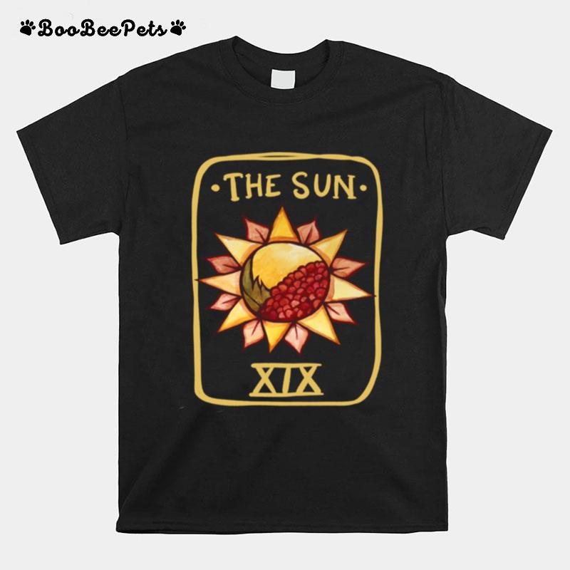 The Sun Tarot Card Die Sun Tarot Card Art Witchy Heidnisch T-Shirt