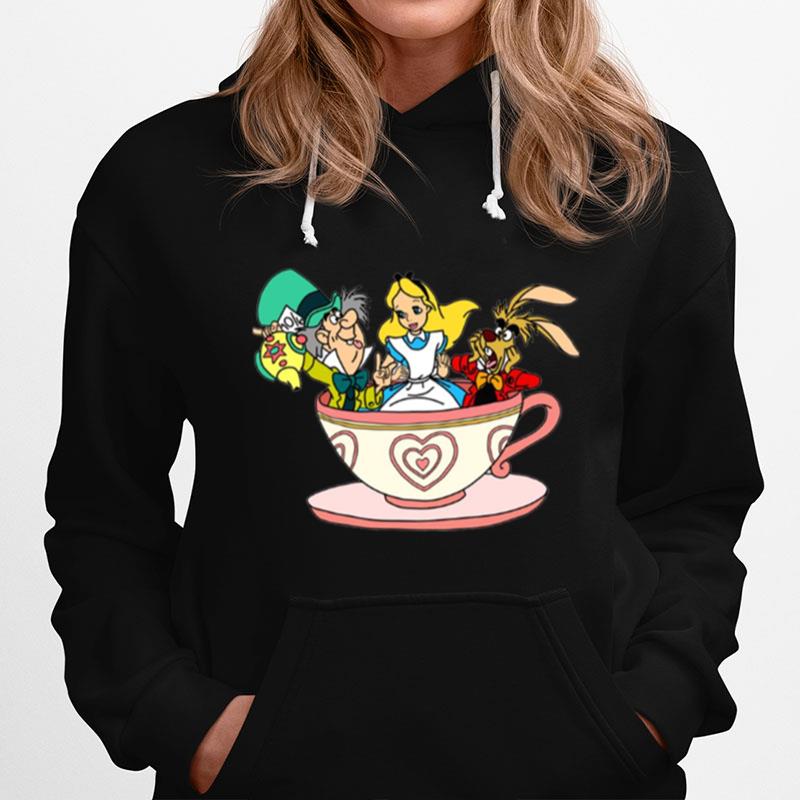 The Tea Cup Design Alice In Wonderland Hoodie