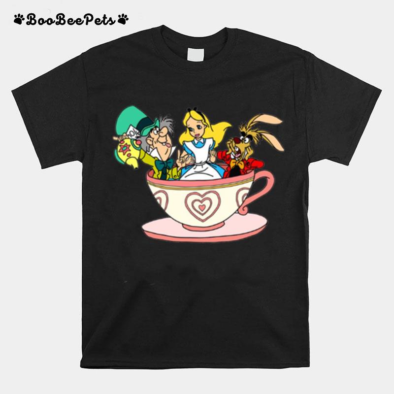 The Tea Cup Design Alice In Wonderland T-Shirt
